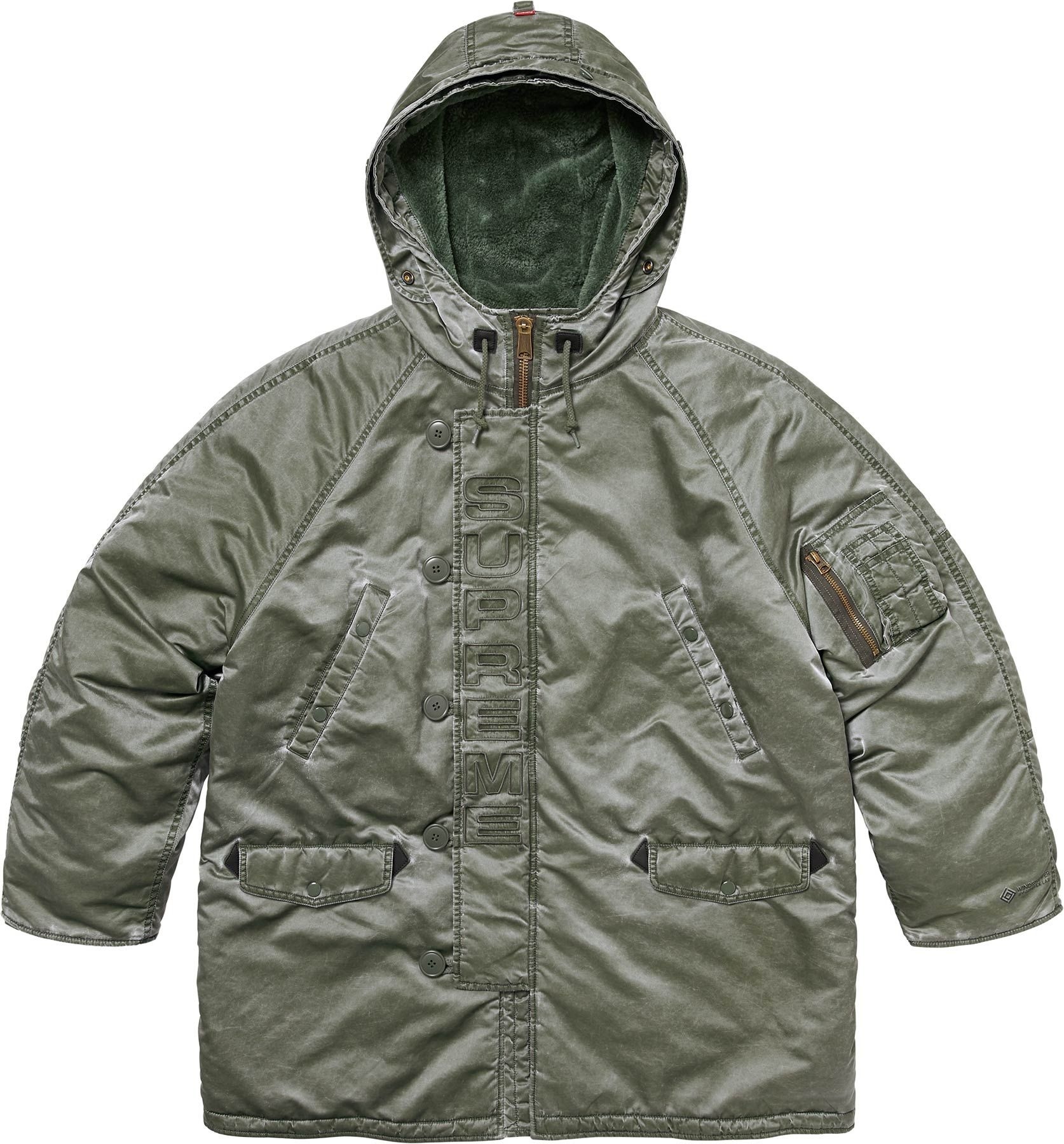 Washed Flight Satin N-3B Parka view 21